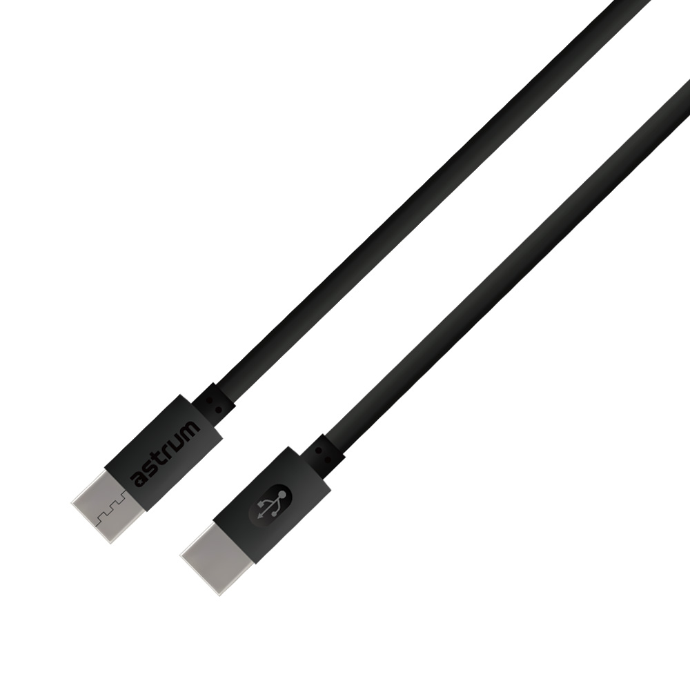 Verve CC60 60W PD USB-C to USB-C Charge & Sync Cable – Black