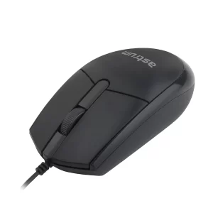 MOUSE USB OPTICAL 3B 1.5M BLACK